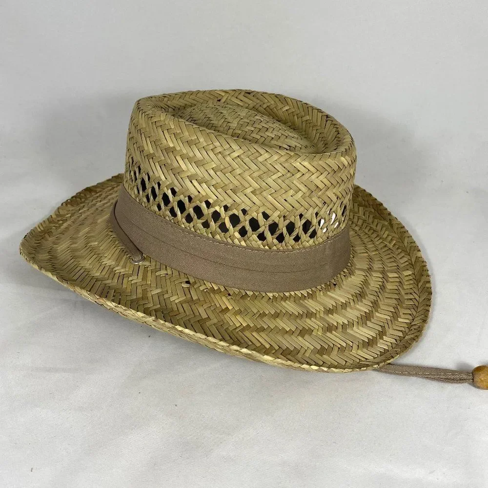Dorfman Pacific Boater Style Straw Hat NWOT *